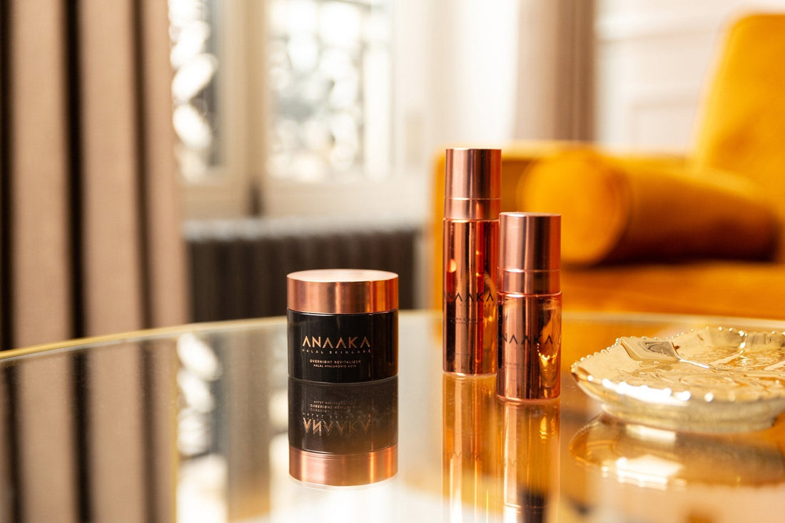 ANAAKA skincare with halal certified hyaluronic acid