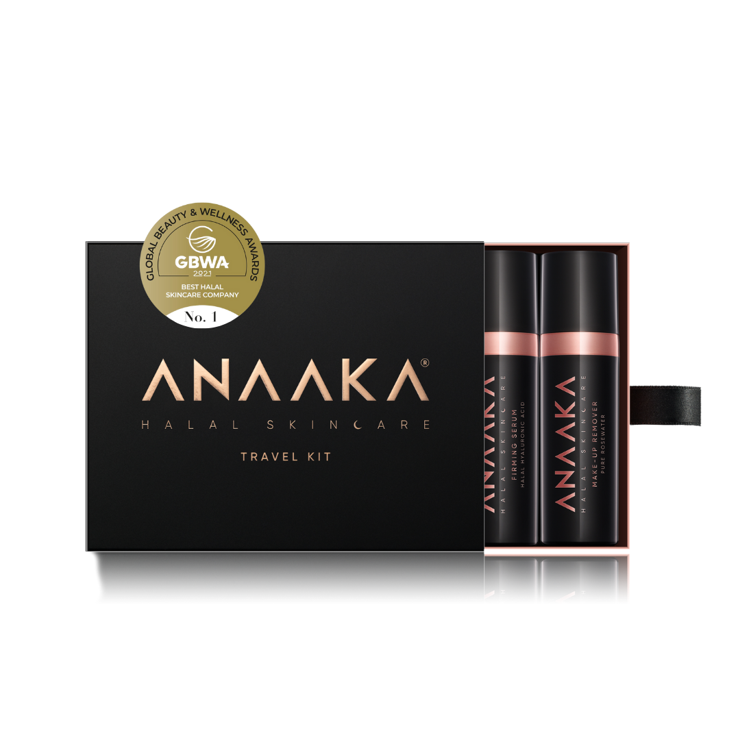 ANAAKA Seyahat Seti, beş ürün 15 ml kabin boyunda