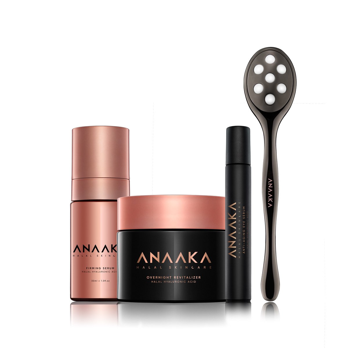 ANAAKA Night Hydration Boost, dört ürünlük gece bakım seti